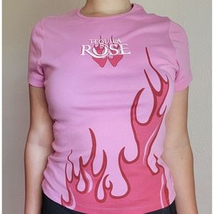 Size large pink tequila rose shirt